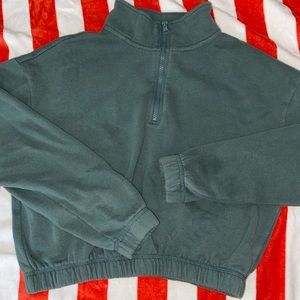 Pacsun cropped quarter zip